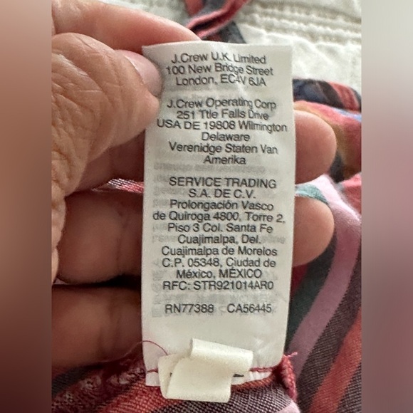 Madewell Tie Front Cami Top in Rainbow Stripe Size 4 - Picture 12 of 12